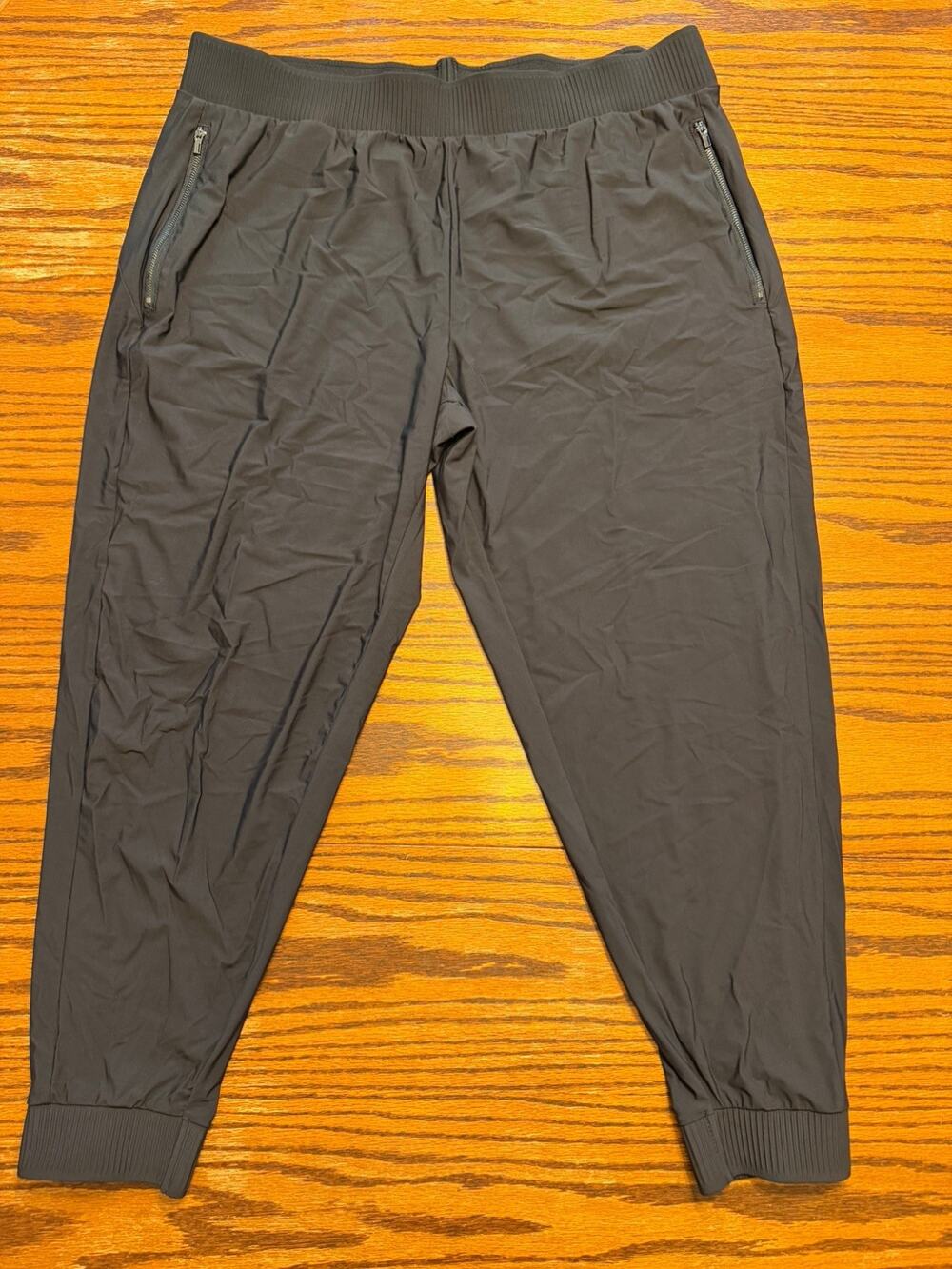 Ahtletic Works Womens Black Soot Active Jogger Pants Stretch Size XL 16/18